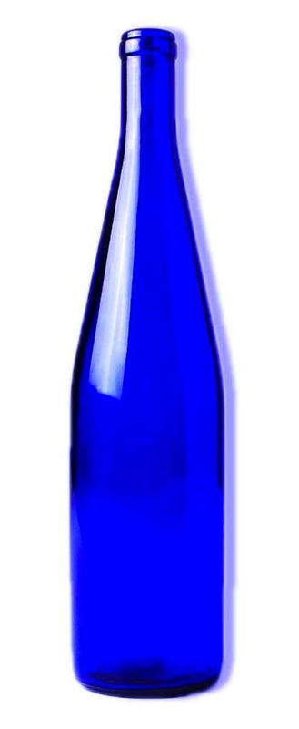 Cobalt Blue Hock Bottles