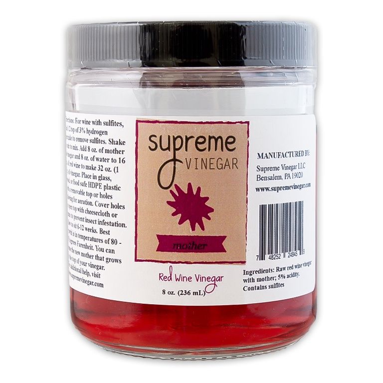 RED WINE MOTHER OF VINEGAR 8 OZ