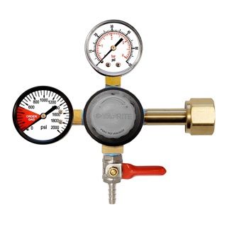 2X Gauge Regulator 1/4" Barb