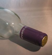 Shrink caps purple/silver/grape