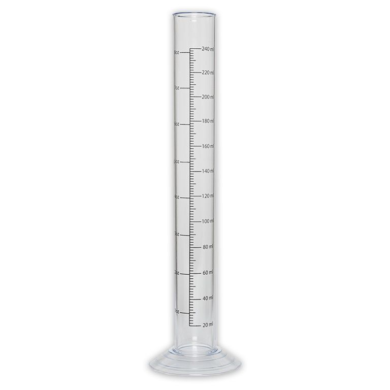 12" Plastic Hydrometer Test Jar