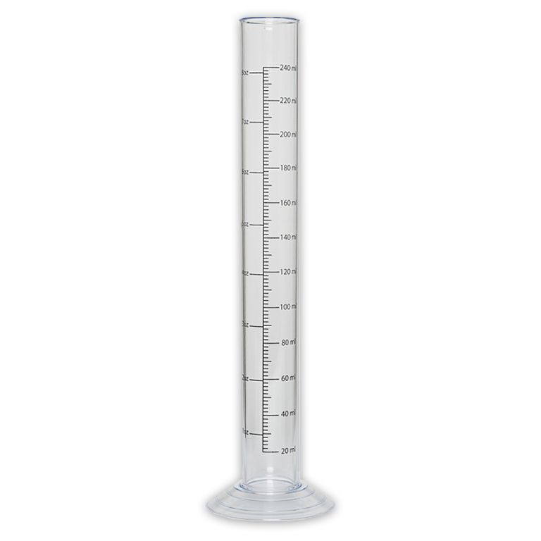 12" Plastic Hydrometer Test Jar