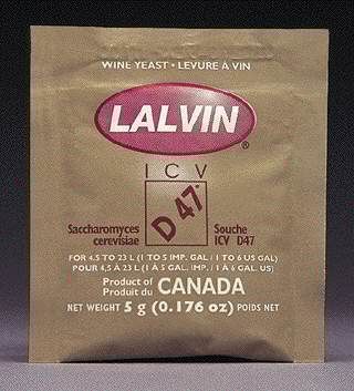 Icv-D-47 Lalvin Active Freeze- Dried Wine Yeast