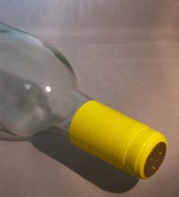 Gloss Yellow Pvc Shrink Capsules - 500 Bulk