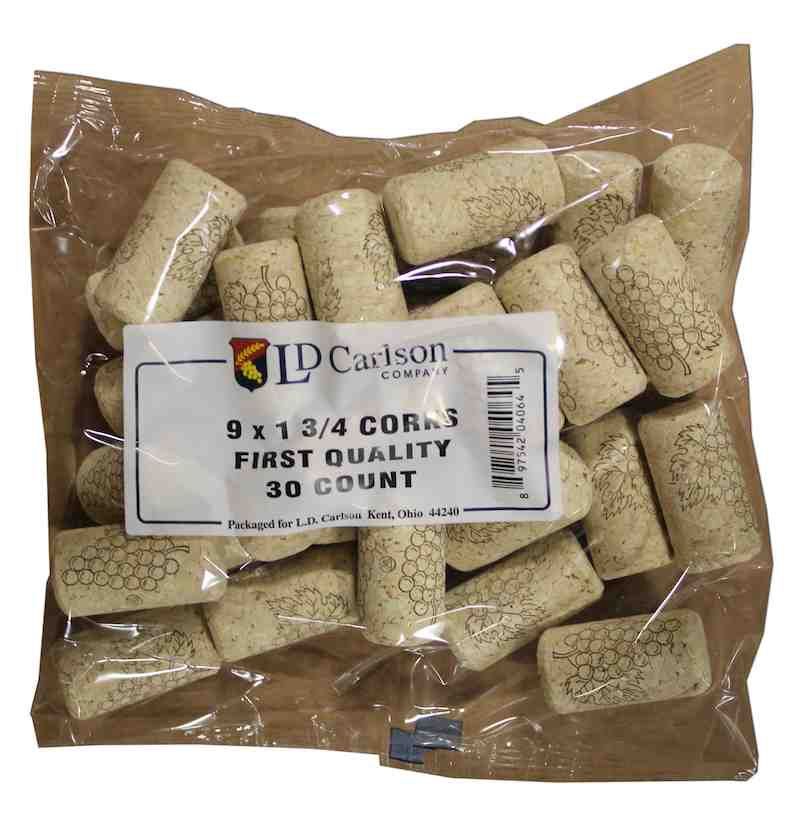 9x1-3/4 Straight Corks (30)