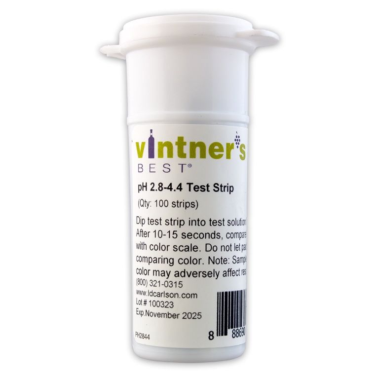 pH Papers Wine Range 100/vial