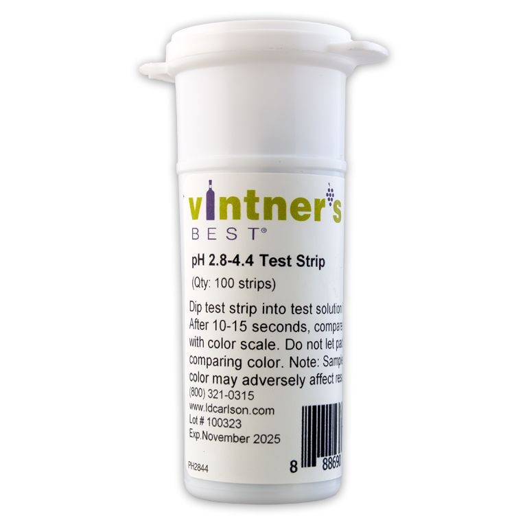 pH Papers Wine Range 100/vial