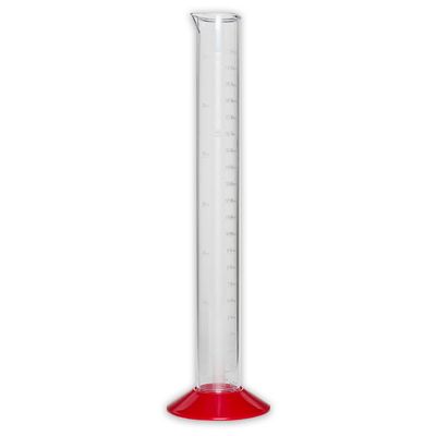 12" Plastic Hydrometer Test Jar with Screw Off Base