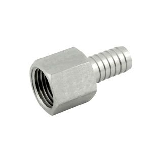 1/2"FPT - 1/2" Barb SS