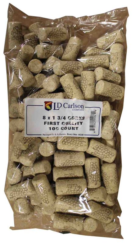 8x1-3/4 Straight Corks (100)