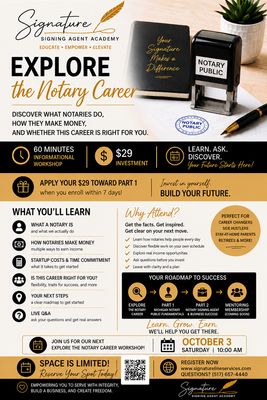 Explore the Notary Career Explore the Notary Career
