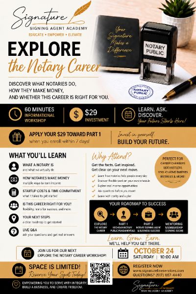 Explore the Notary Career Explore the Notary Career