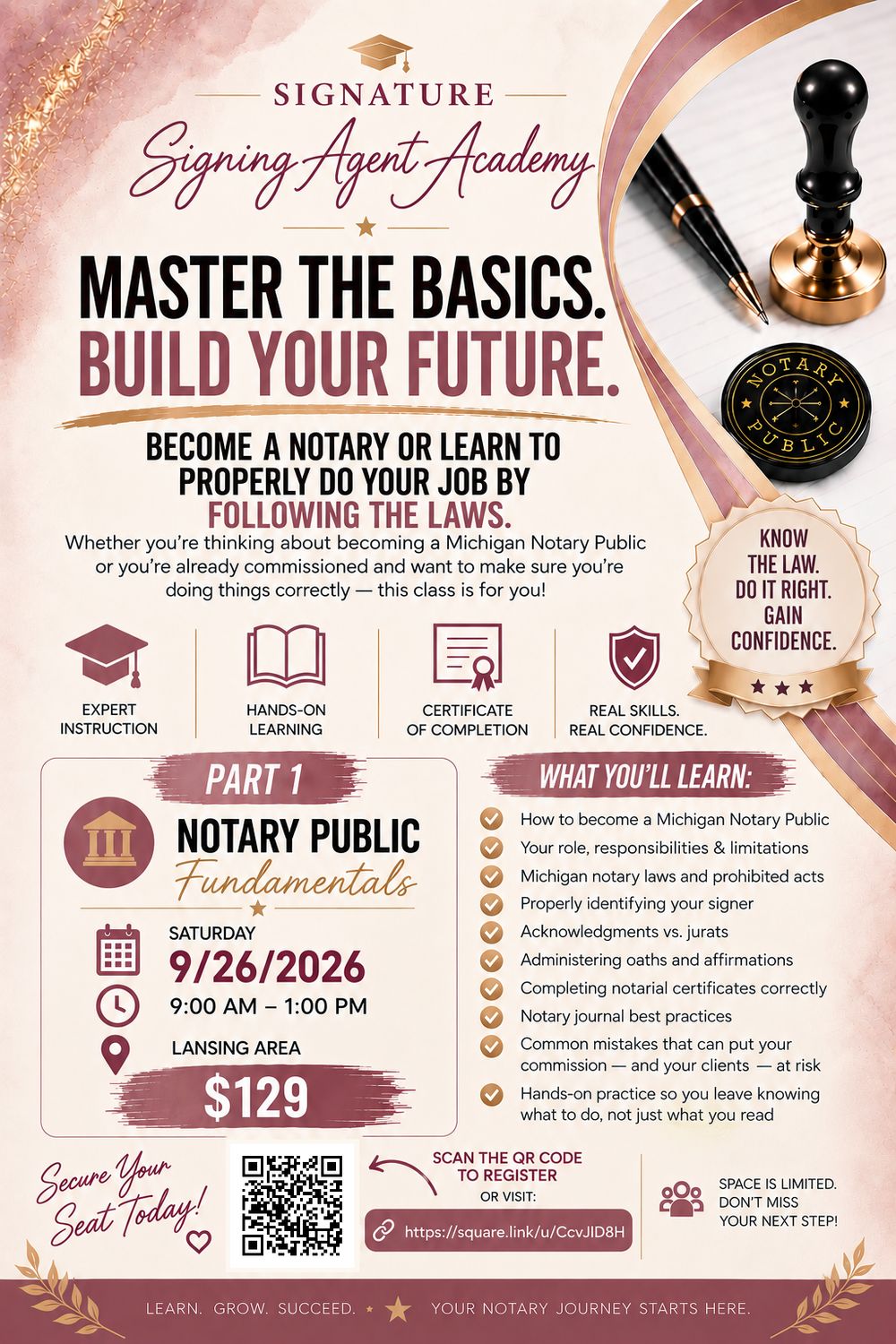 Part 1: Michigan Notary Public Fundamentals