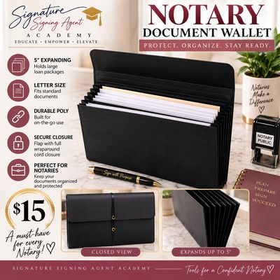 Notary Document Expanding Wallet (Letter) Notary Document Expanding Wallet (Letter)