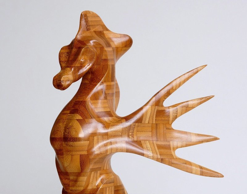 Winged SeaHorse, Bamboo Laminate