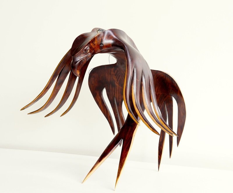 Double Mask Eagle (Poplar Laminate, Stained)