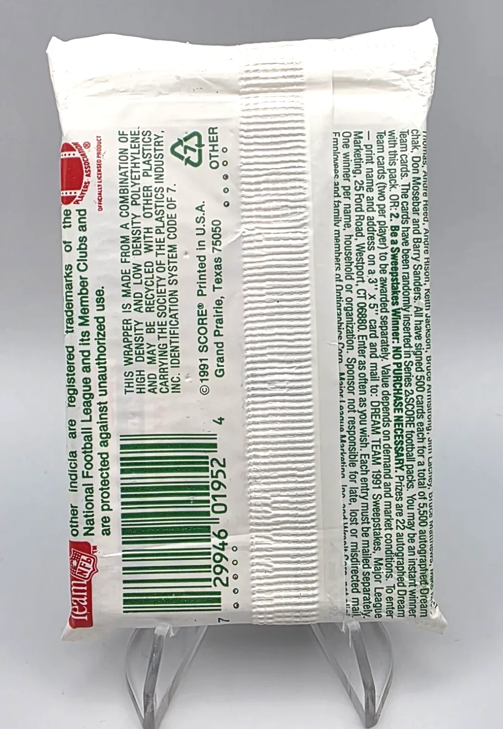 1991 Score Football Series 2 Sealed Pack