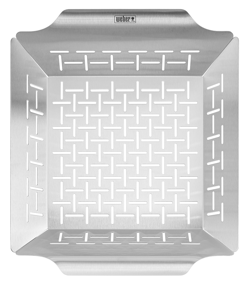 Deluxe grillkorf RVS, groot