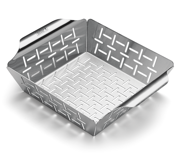 Deluxe grillkorf RVS, klein