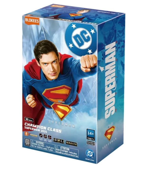 Blokees DC Champion Class Series 2025 Superman w/ Krypto Model Kit Figures
