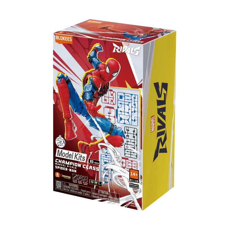 Blokees Marvel Rivals Champion Class Series Spider-Man Spider Man Model Kit Fig!