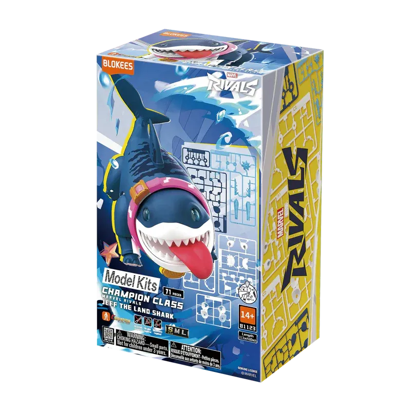 Blokees Marvel Rivals Champion Class Series Jeff the Land Shark Model Kit Figure
