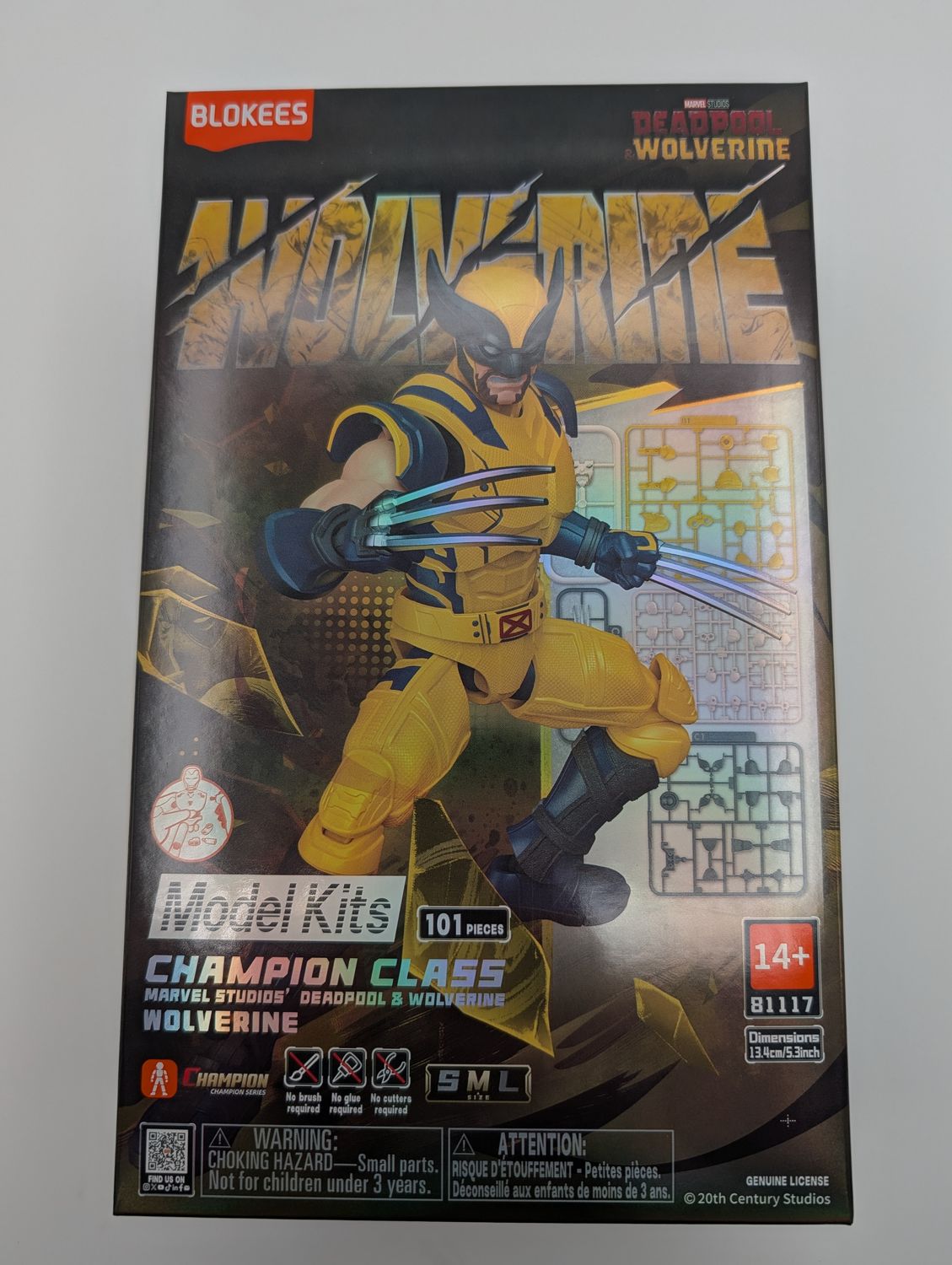 Blokees Marvel Deadpool &amp; Wolverine Champion Class Wolverine Model Kit