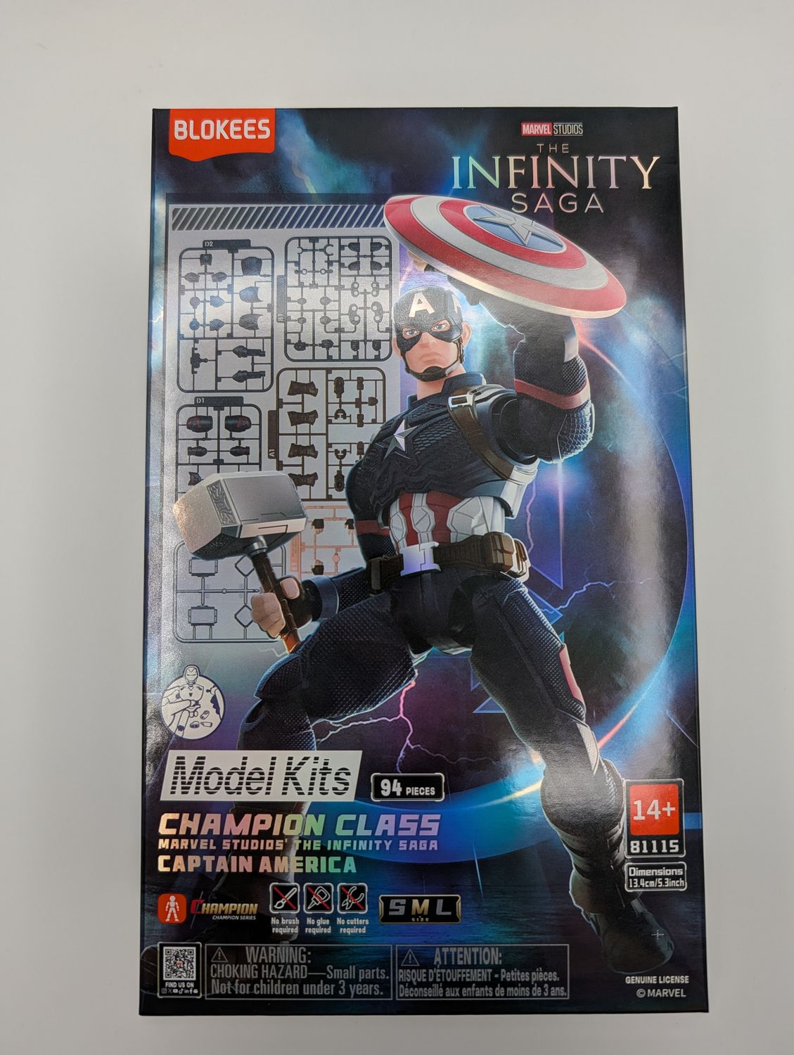 Blokees Marvel Infinity Saga Series Champion Class Captain America Model Kit