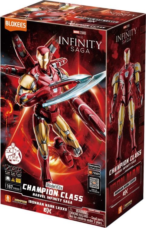 Blokees CC01-EX Marvel Infinity Saga Champion Series Iron Man MK85 DX Deluxe Kit