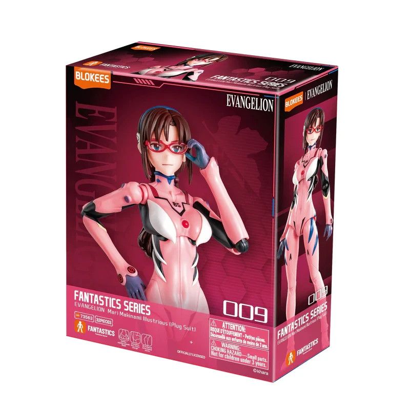Blokees Evangelion Fantastics Series 009 Mari Makinami 05 Model Kit Figure US EN