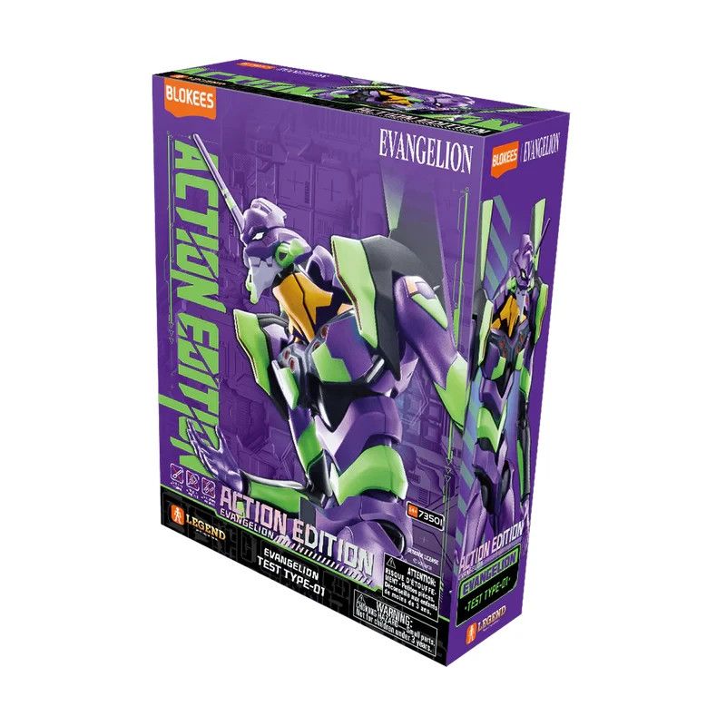 Blokees Evangelion Rebuild - Test Type Unit EVA 01 - Action Edition Model Kit US