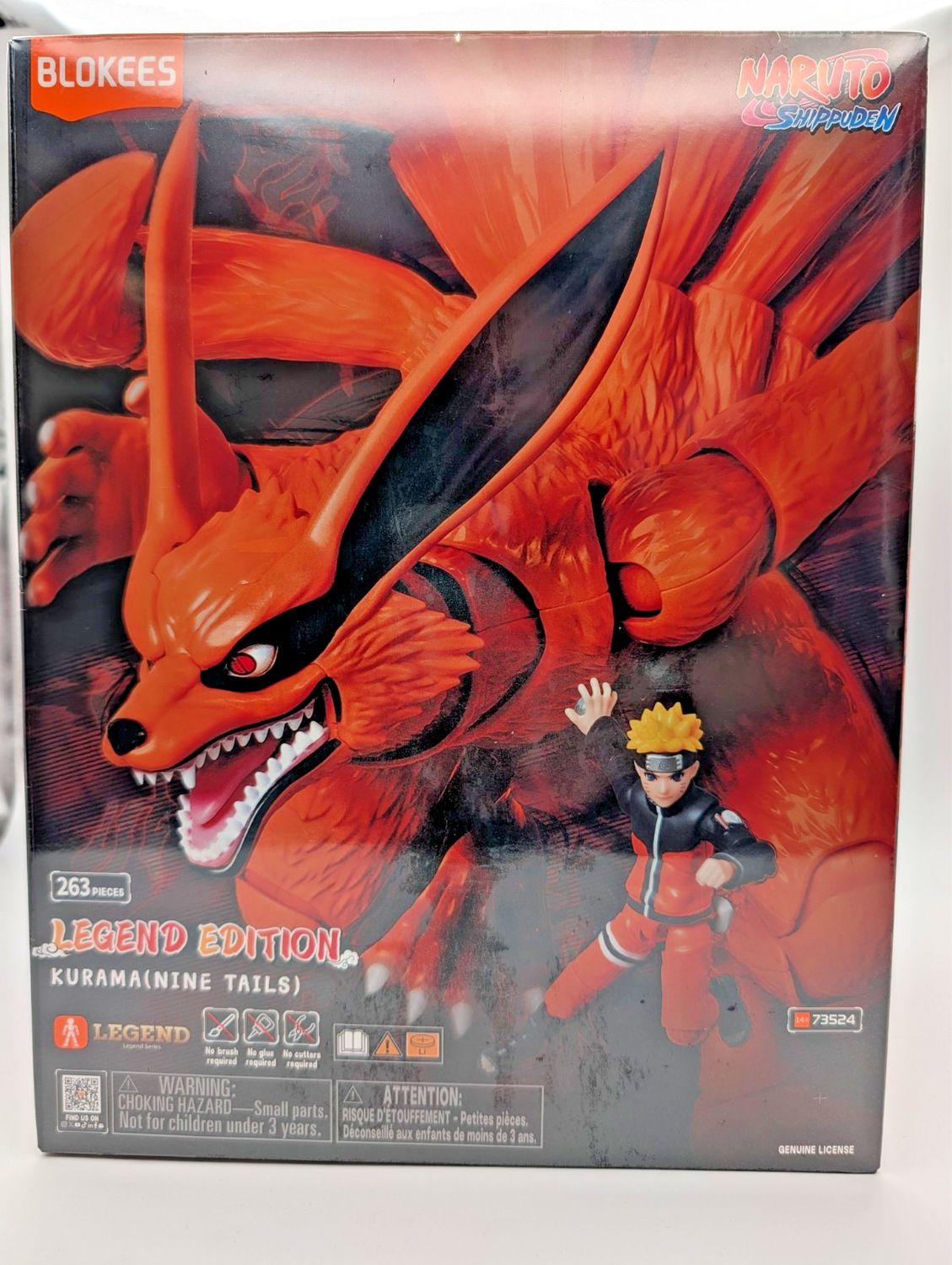 Blokees Naruto Kurama (Nine Tails) Action / Legend Edition Model Kit Figure!