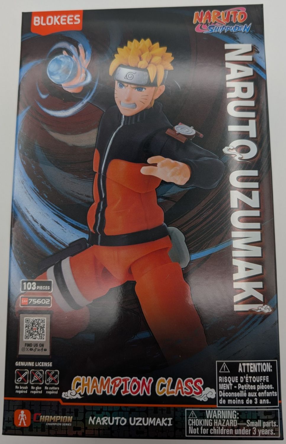 Blokees Naruto Shippuden Naruto Uzumaki Champion Class 02 Model Kit Figure