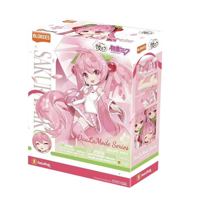Blokees Daa la Mode Series Hatsune Miku Sakura Style Figure Doll Model Kit