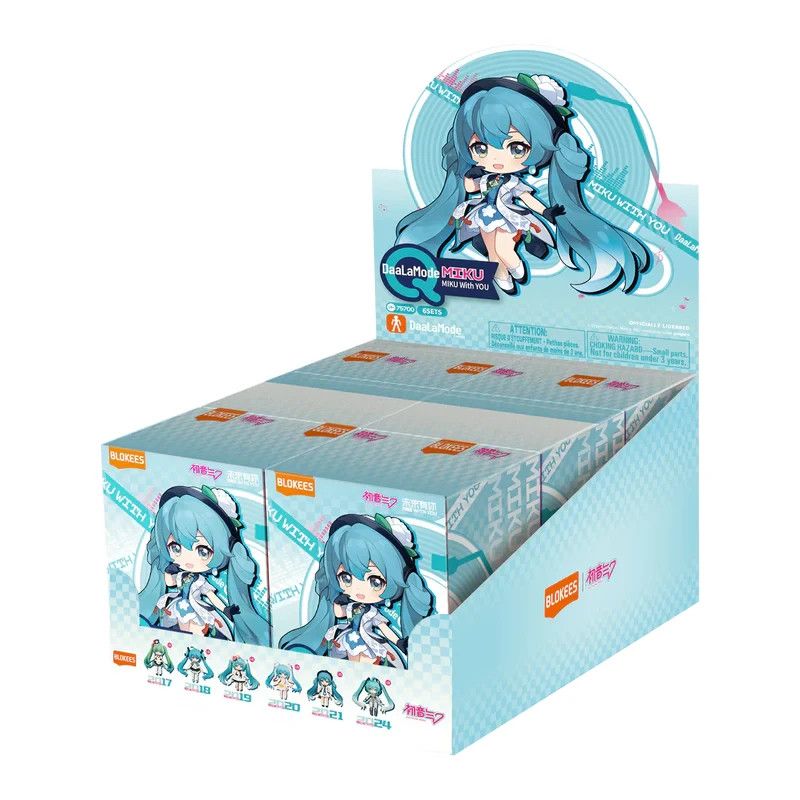 BLOKEES Hatsune Miku DaaLaMode Q Miku With You Sealed Set of 6 Model Kit Dolls