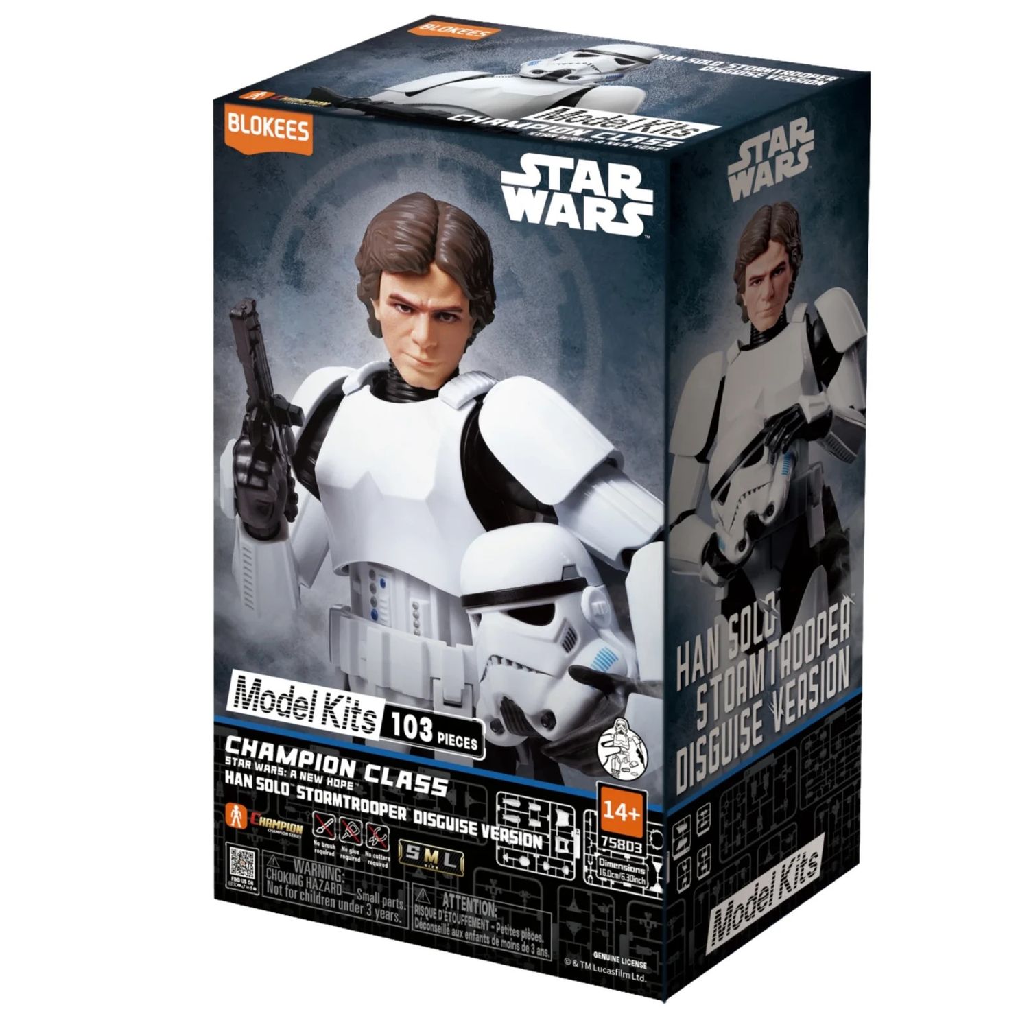 Blokees Star Wars Champion Class Han Solo in Stormtrooper Armor Model Kit