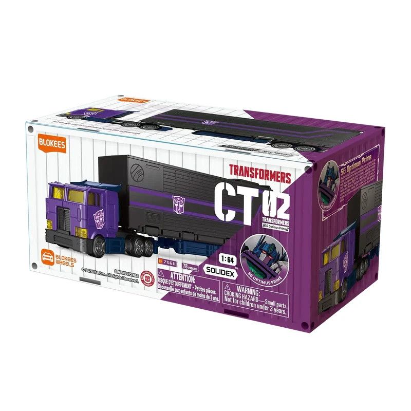 Blokees Transformers Wheels CT-02 Shattered Glass SG Optimus Prime Truck/Trailer