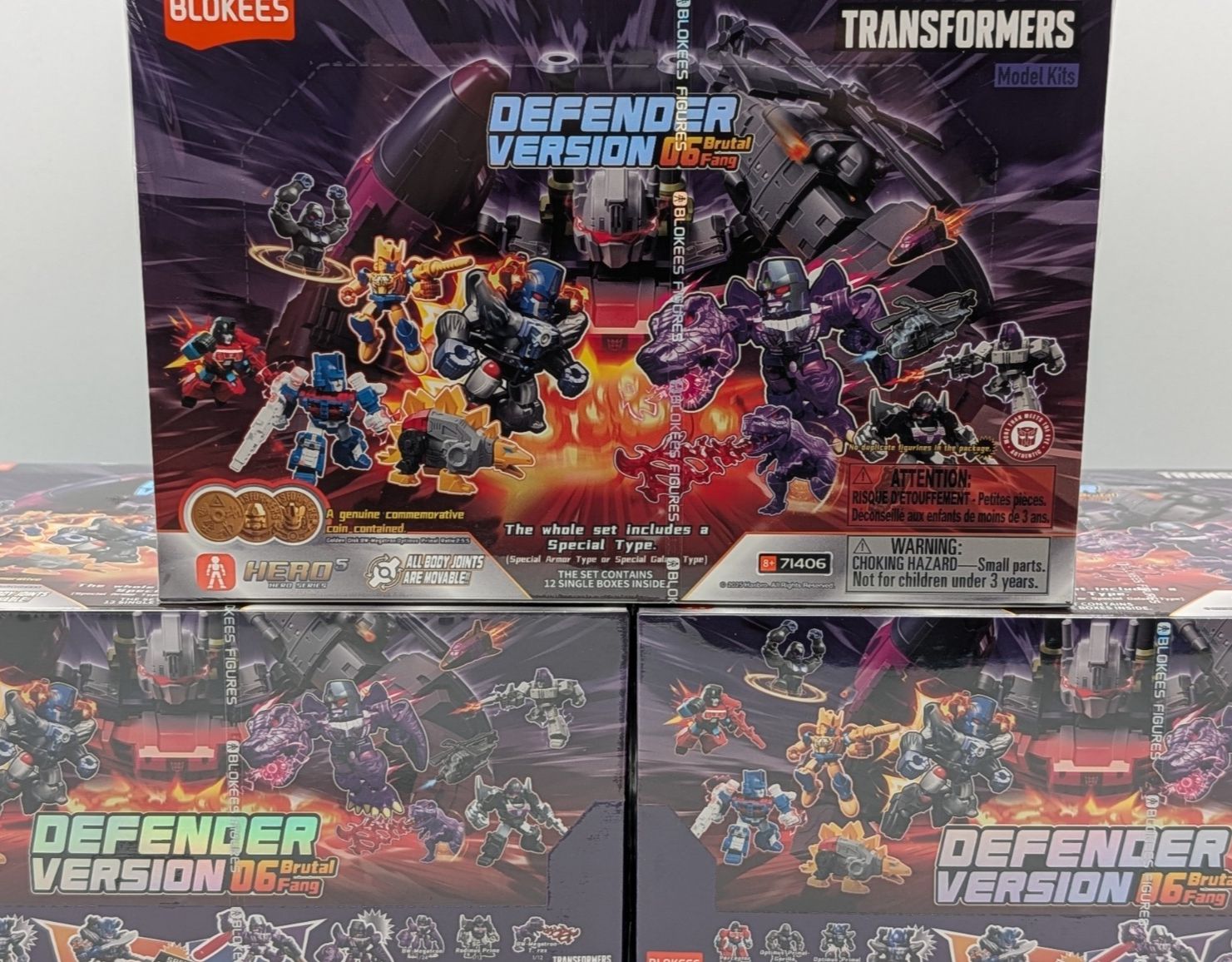 Blokees Transformers Defender Version 06 Brutal Fang Sealed Box of 12 Packs!