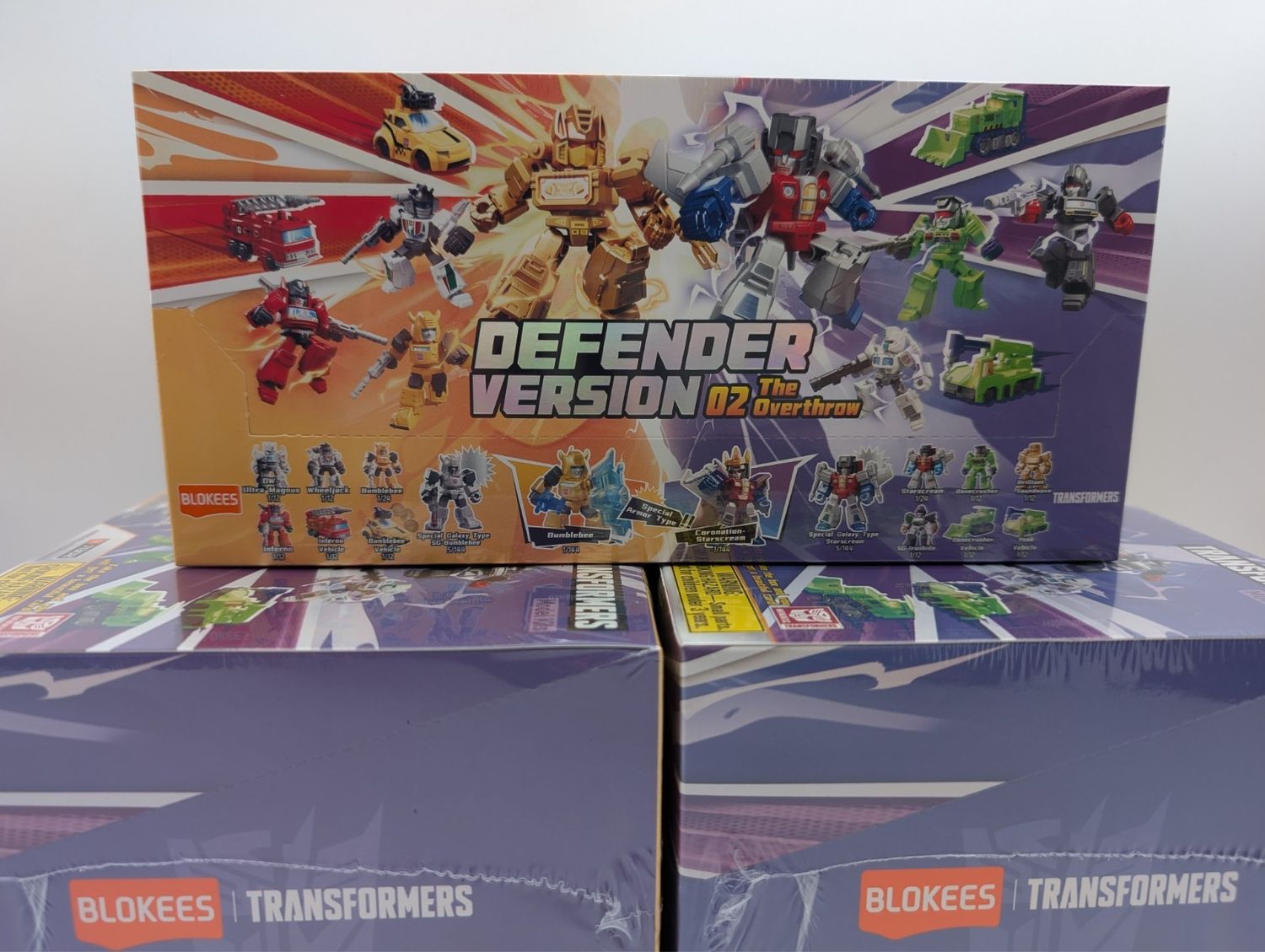 Blokees Transformers Defender Version 2 The Overthrow Sealed Box of 12 Packs