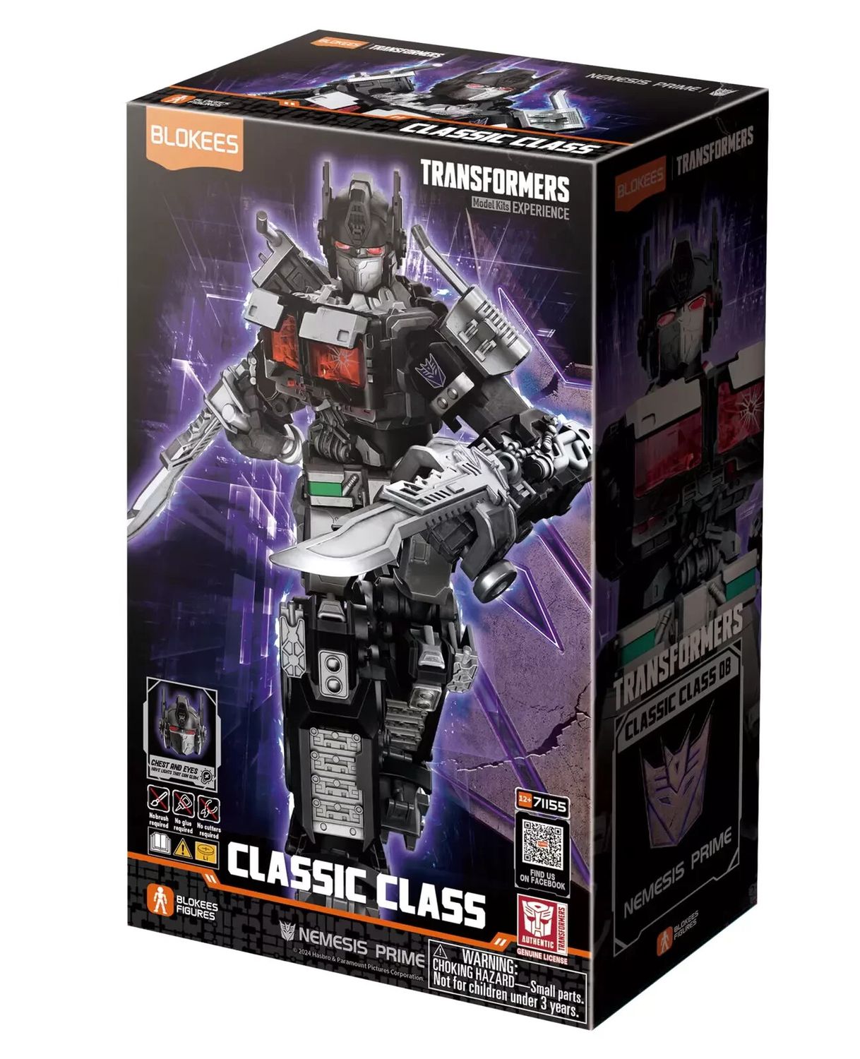 Transformers Classic Class Nemesis Prime Blokees Model Kit Action Figure