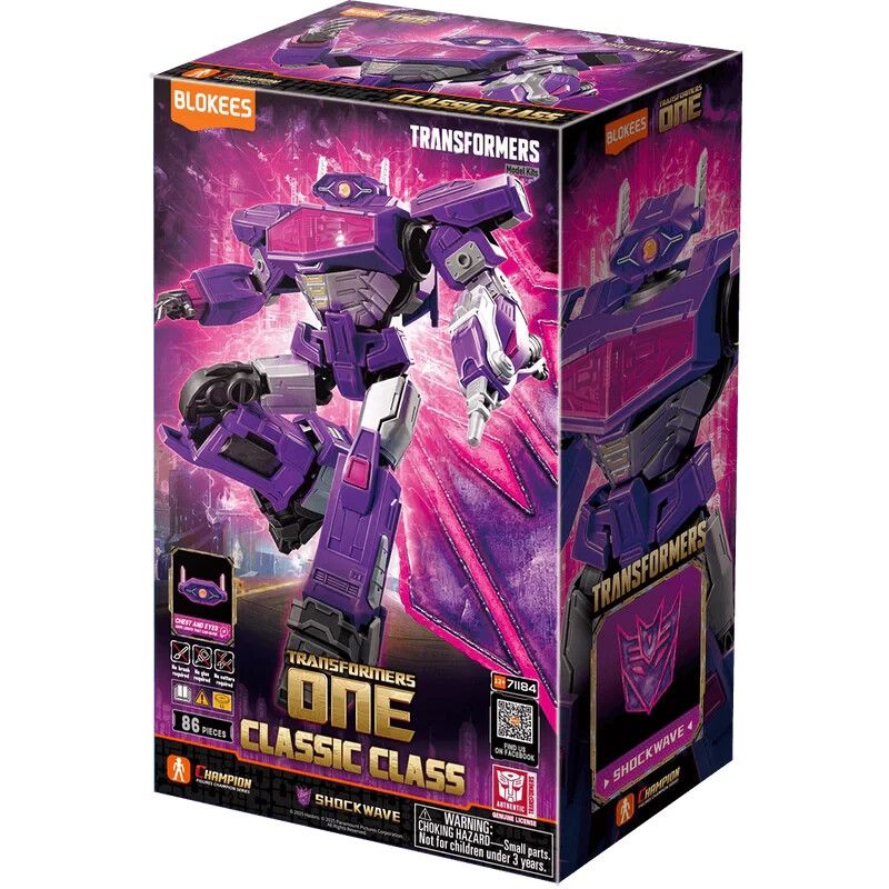 Transformers Classic Class 18 Shockwave Blokees Model Kit Action Figure U.S. Vsn