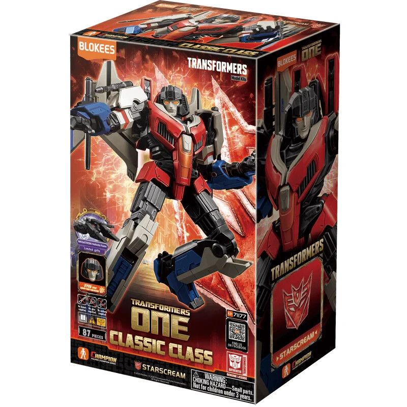 Transformers One Classic Class Starscream Blokees Model Kit U.S. Version!