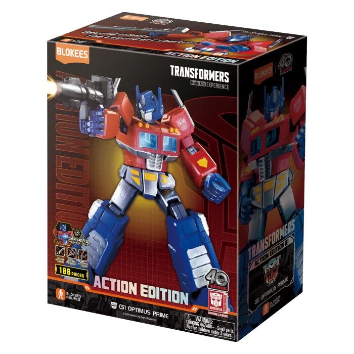 Blokees Transformers Action Edition G1 Optimus Prime Model Kit Action Figure!