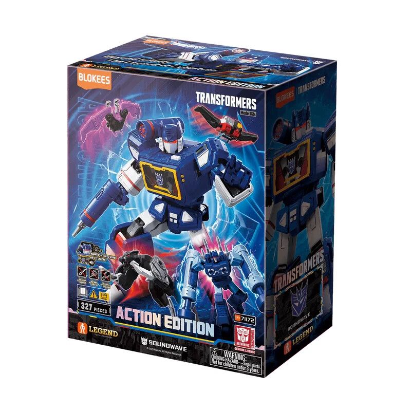 Blokees Transformers Action Edition 03 G1 Soundwave w/ Cassette Bots US Edition!