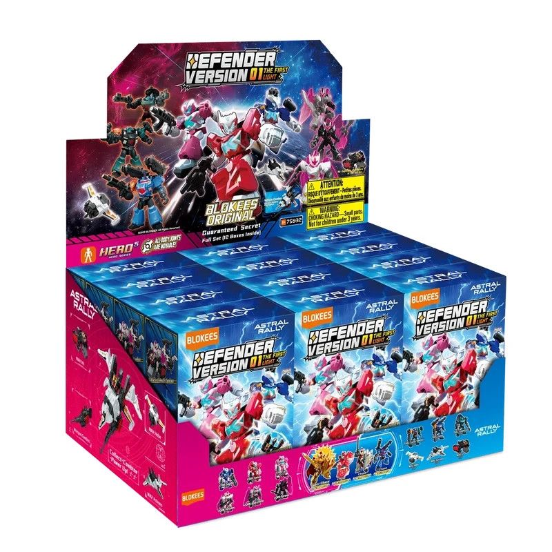 Blokees Astral Rally Defender Version 1 01 First Light Sealed Box of 12 Packs!