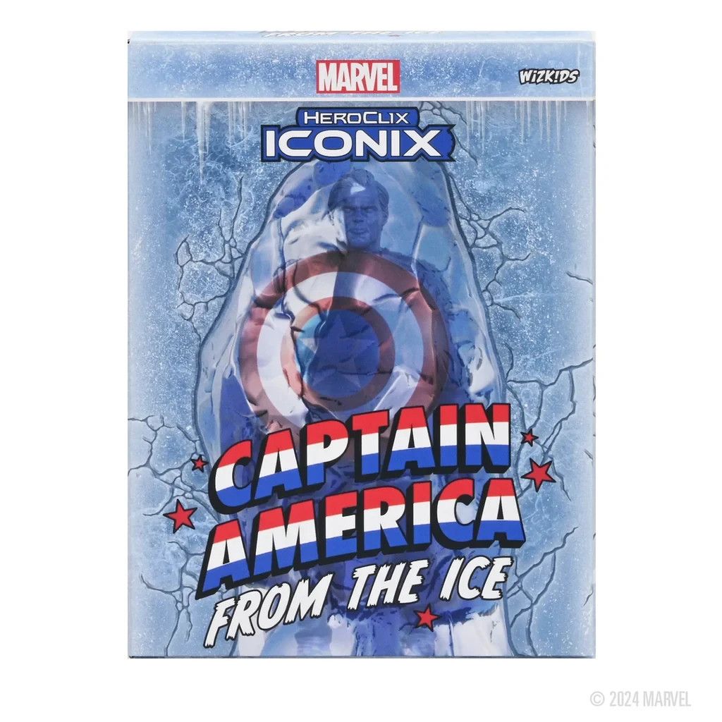 WizKidz Marvel Heroclix Iconix - Captain America from the Ice New in Sealed Box