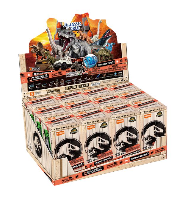 Blokees Jurassic World Terraventure 02 2 Sealed Box of 12 Blind Packs! Ships Now