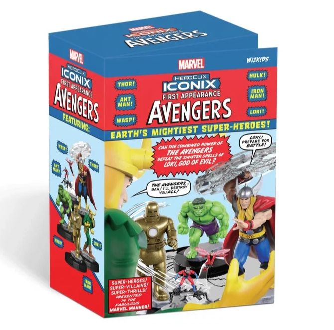 WizKidz Marvel Heroclix Iconix - First Appearance - Avengers - New in Sealed Box