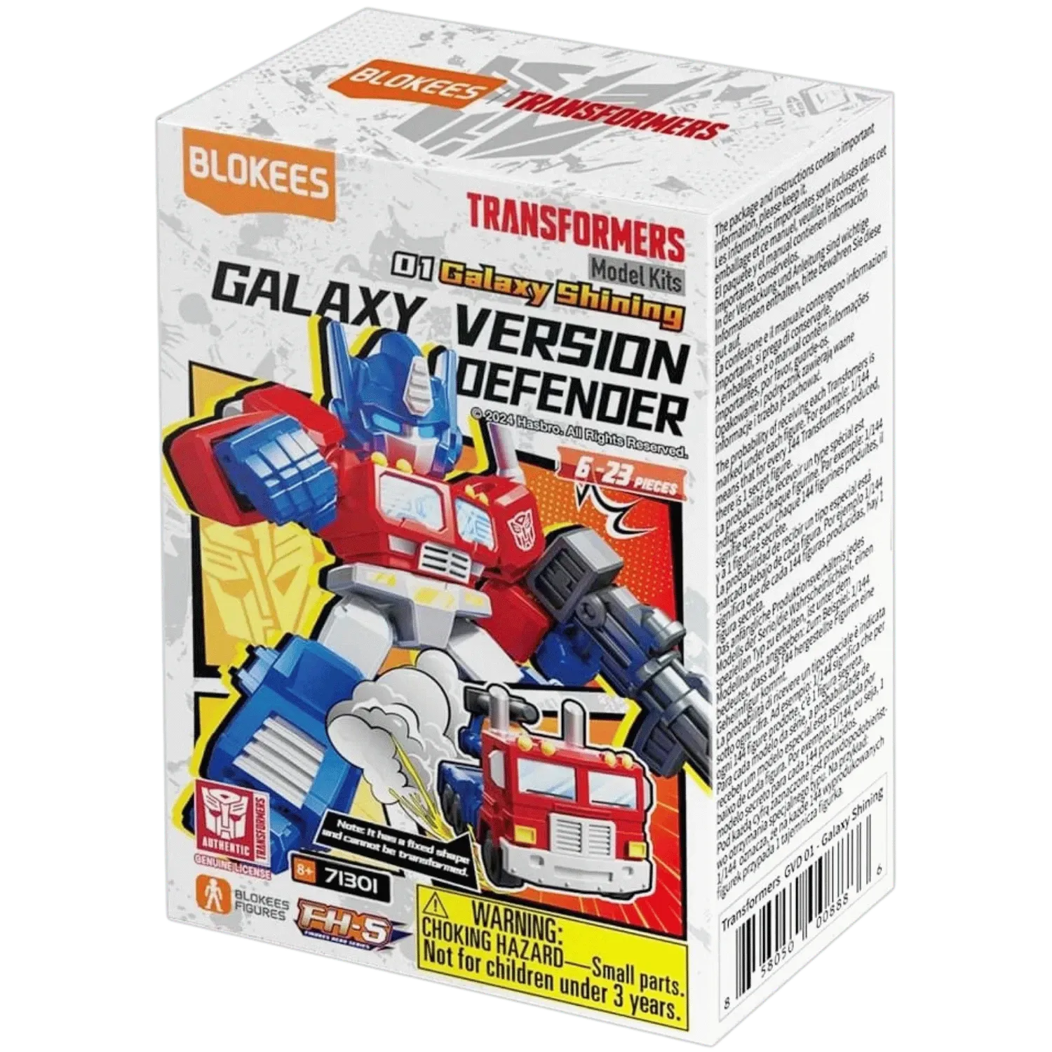 Blokees Transformers Defender Version 1 DV01 Blind Box Galaxy Shining