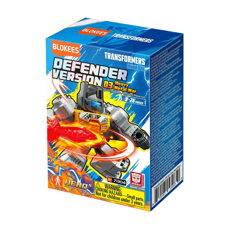 Blokees Transformers Defender Version 3 DV03 Blind Box Heavy Metal War